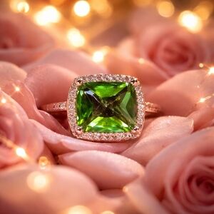 925 Sterling Silver With Citrine Stone.